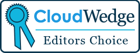 Abzeichen von CloudWedge, das Syncovery als Editor's Choice zeigt