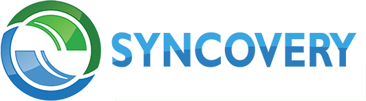 Syncovery Logo mit SYNCOVERY-Schriftzug